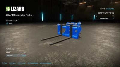 LIZARD Excavator Forks v1.0.0.0