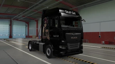 MAN TG3 TGX Skull Girl Skin v1.0