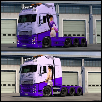 Momiji Fitness Outfit Skin For Pendragon Volvo FH12 v1.0