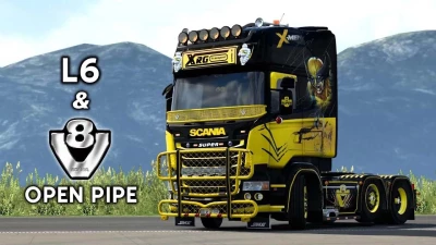 Scania L6 & V8 Open pipe with FKM System 1.49