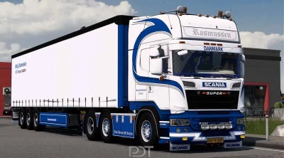 Scania R580 Stig Rasmussen + Trailer v1.0