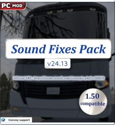 ETS2 Sound Fixes Pack v24.13 for ETS2 1.50