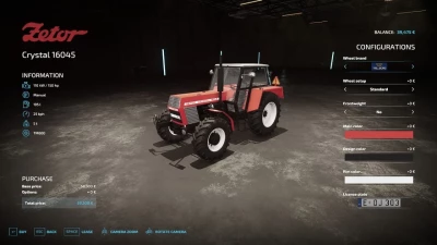 Zetor Crystal 16045 Edit V1.1.0.0