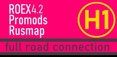 Hybrid 1&2: Roextended, Rusmap & Promods+ME Road Connection v2.0 1.50
