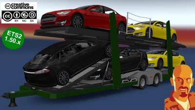 LOHR CAR TRANSPORT TRAILER v3.0 ETS2 1.50.x