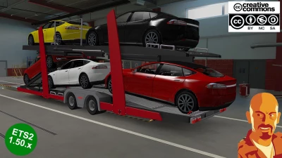 LOHR CAR TRANSPORT TRAILER v3.0 ETS2 1.50.x