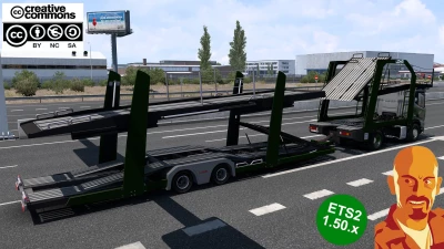 LOHR CAR TRANSPORT TRAILER v3.0 ETS2 1.50.x