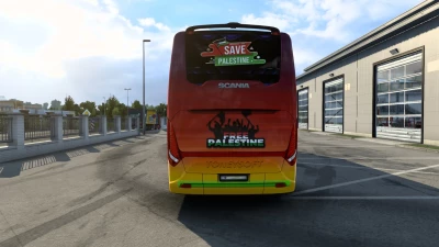 Scania Touring Bus Skin for Palestine 1.47 to 1.50.x