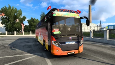 Scania Touring Bus Skin for Palestine 1.47 to 1.50.x