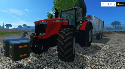 MASSEY FERGUSON 8737 NEW GOOD RED PERKINS V1.0