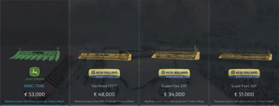 Modhub Cutters Pack With Automatic Trailers v1.0.0.0
