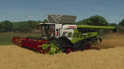 CLAAS Lexion combine harvester including mowers and matching trailer v1.0.1.1