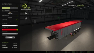 FLIEGL ASS298 3-axle push-off shield trailer WobbyTec v1.0.0.0