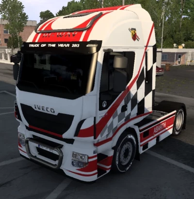 Iveco Stralis Hi-way Abarth Skin v1.0