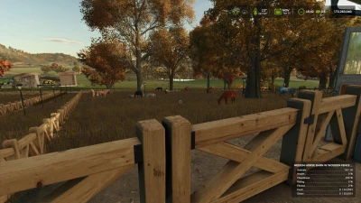 Medium Horse Barn with Wooden Fence AUTOWATER v1.0.0.0