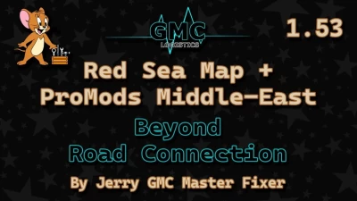 Red Sea Map + Beyond - ProMods Middle-East Road Connection v1.0