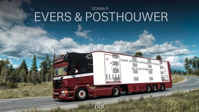 Scania R500 Evers & Posthouwer + Trailer v8.0 1.53