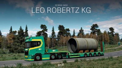 Scania S650 Leo Robertz KG + Kassbohrer Trailer v1.0 1.53
