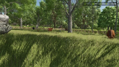 Small Cow Pasture with Wooden Fences AUTOWATER v1.0.0.0