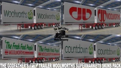 The Godfather's FTE Trailer Woolworths Supermarkets Skins Pack v1.0