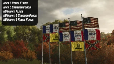 USA & Iowa flags pack v1.0.0.0