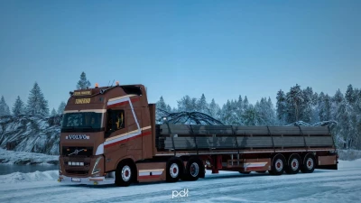Volvo FH5 Tonerud Transport + Trailer v2.0 1.53
