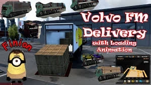 Volvo FM Delivery Truck with Load Animation DESBLOQUEADO 1.53