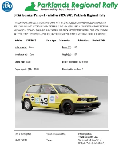 BeamNg.Rally USA Pack v1.1