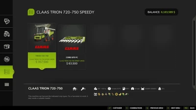 CLAAS TRION 720-750 Speedy 1.6.0.0