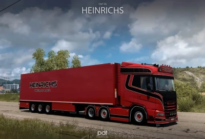 DAF XG Heinrichs Thermoliner + Trailer v5.0 1.56