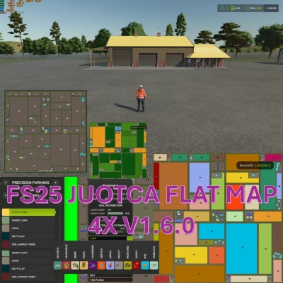 FS25 JUOTCA FLAT MAP 4X V1.6.0