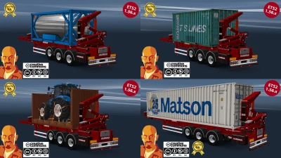 HAMMAR BOXLOADER TRAILERS v1.0 ETS2 1.54-1.56.x