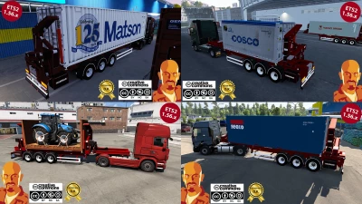 HAMMAR BOXLOADER TRAILERS v1.0 ETS2 1.54-1.56.x