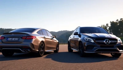 Mercedes-Benz C63S + GLE (Highquality) v1.0