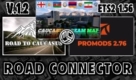 Road to Caucasus + Promods + Caucasus Dream Map RC v1.2