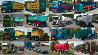 Scania & Volvo Trucks Pack + Trailers v1.0.0.0