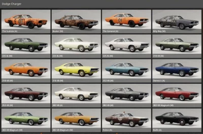 Dodge Charger 66/67/68/69/70 with I6/V8/V10 v2.1 Slant-Six