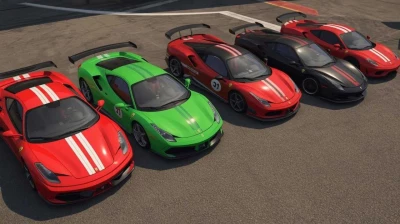 Ferrari - Italian Cars Pack (Red Horses Pack) 25+ Cars V1.0