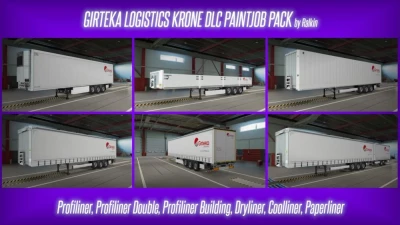 Girteka Logistics Krone DLC Skin Pack v1.0 1.56.x