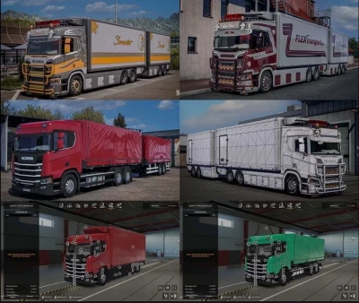 Scania R580 + Trailer Megamod v1.4 1.57x