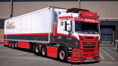 Scania R660 DANMARK + trailer v1.56