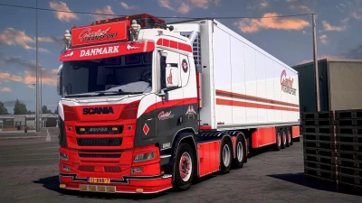 Scania R660 DANMARK + trailer v1.56