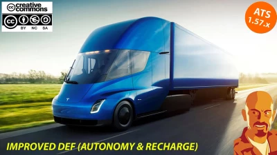 TESLA SEMITRUCK 2019 v2.0 ATS 1.57.x IMPROVED DEF