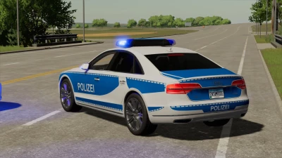 Audi A8 D4 2015 police support vehicle v1.0.0.1