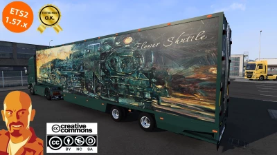 DQF FLOWER SHUTTLE TRAILER v3.0 ETS2 1.57.x