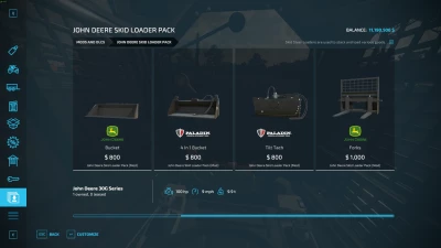 Fixed John Deere skid steer pack v1.0.0.0