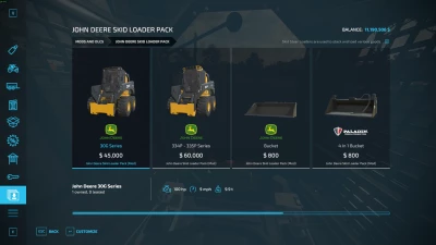 Fixed John Deere skid steer pack v1.0.0.0