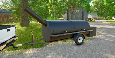 FS25 Custom BBQ Pit Trailer v1.0.0.0