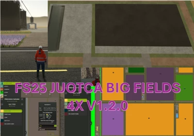 FS25 JUOTCA BIG FIELDS 4X V1.2.0
