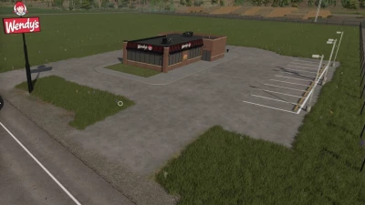 FS25 Wendy's Placeable Deco By Superfly1842 v1.0.0.0